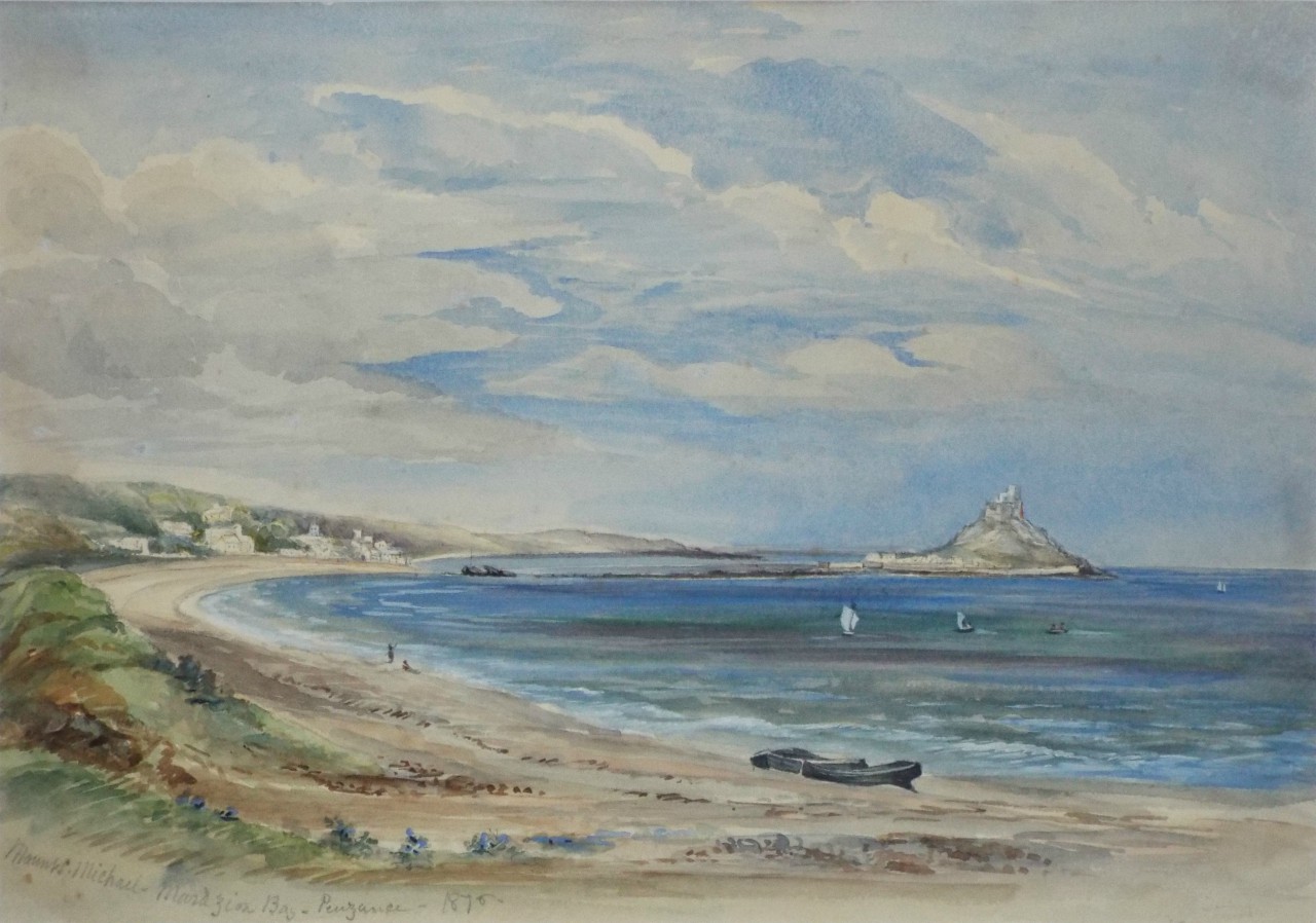 Watercolour - Mount S. Michael Marazion Bay - Penzance - 1876